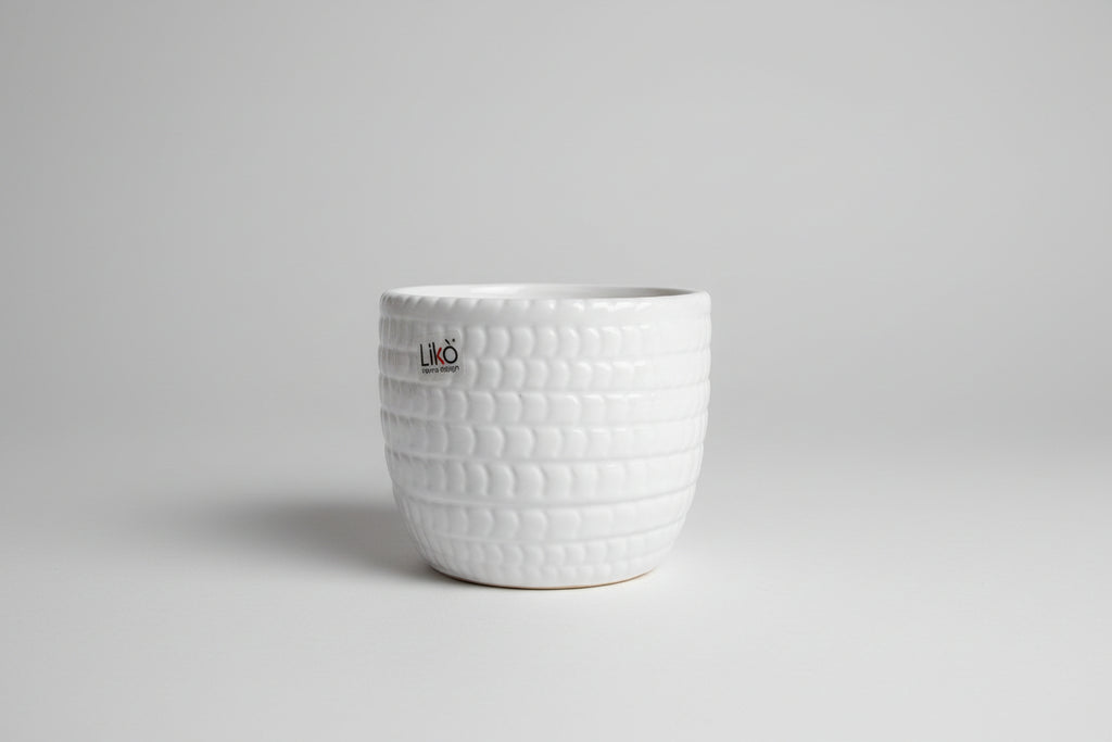 Vasi in Ceramica Bianca Likò – Motivi Decorativi Artigianali
