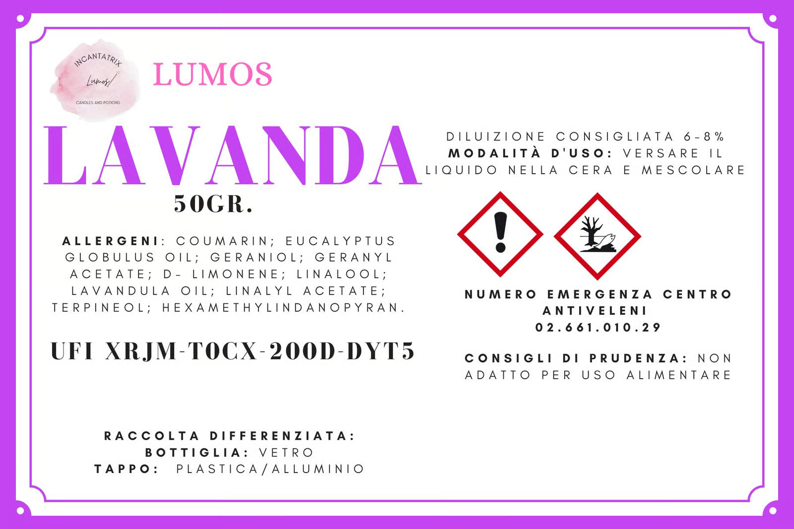 Fragranza Lavanda per Candele - Profumo Rilassante Naturale