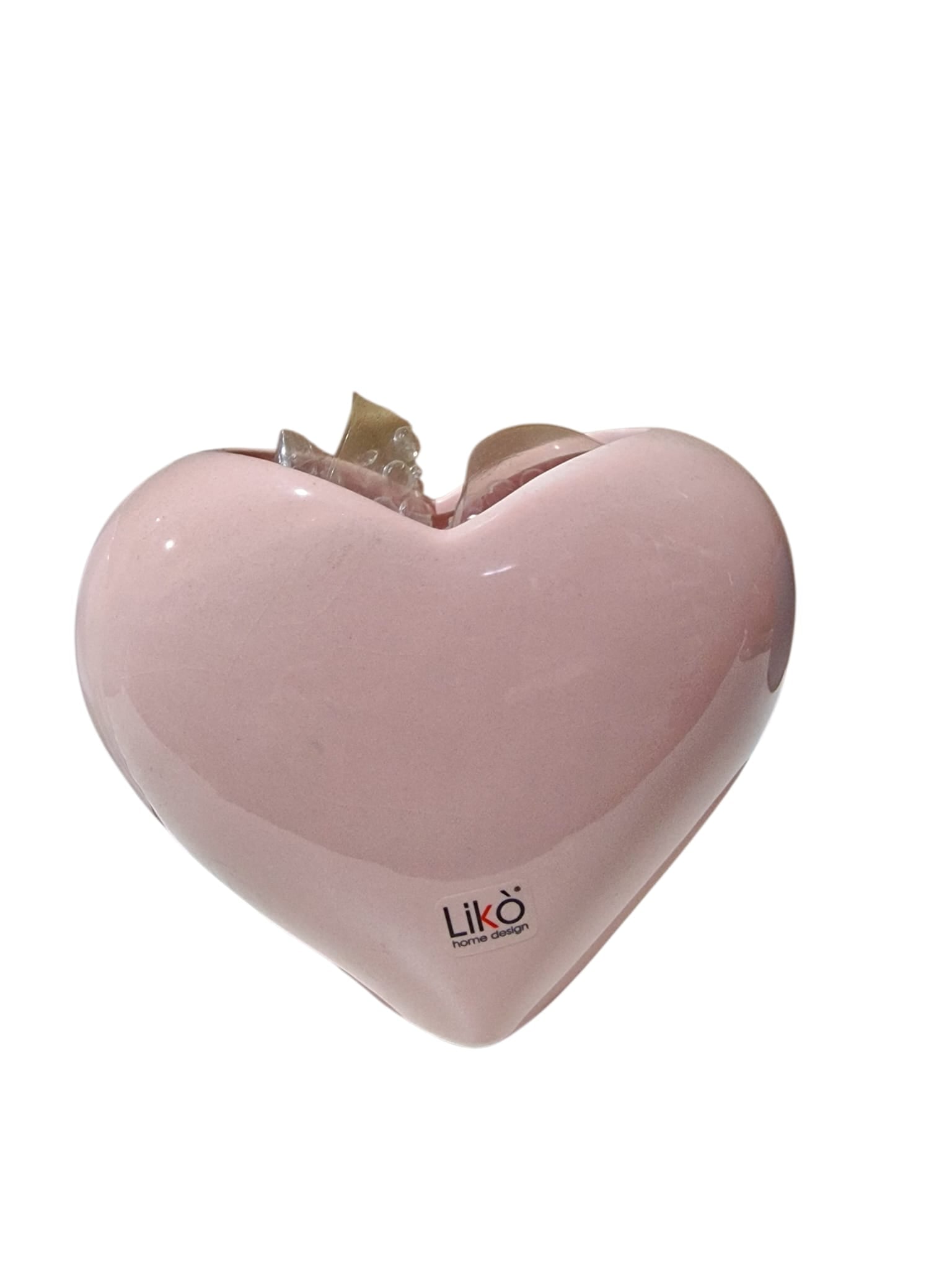 Vaso in Ceramica a Forma di Cuore liscio Likò -