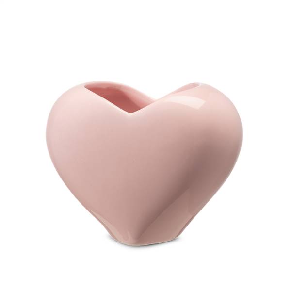 Vaso in Ceramica a Forma di Cuore liscio Likò -