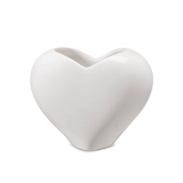 Vaso in Ceramica a Forma di Cuore liscio Likò -