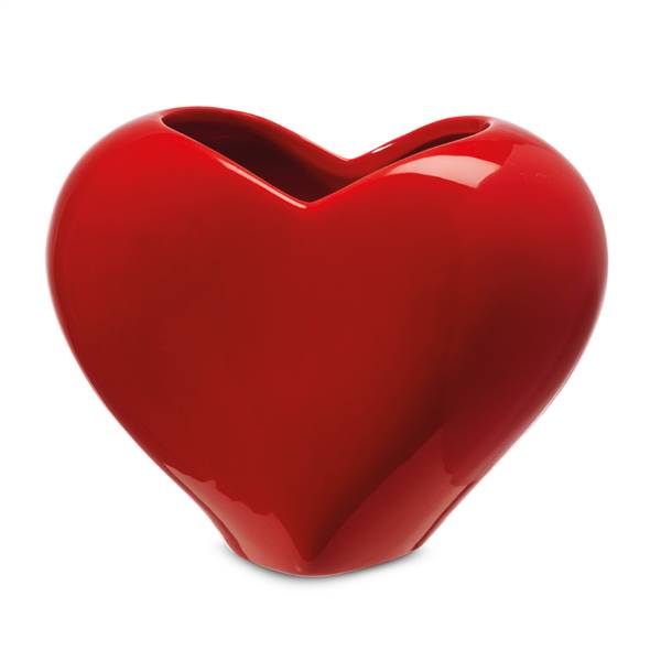 Vaso in Ceramica a Forma di Cuore liscio Likò -