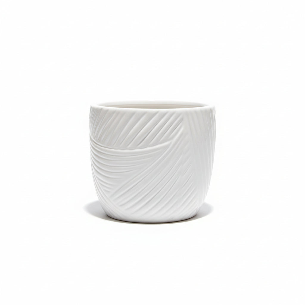Vasi in Ceramica Bianca Likò – Motivi Decorativi Artigianali