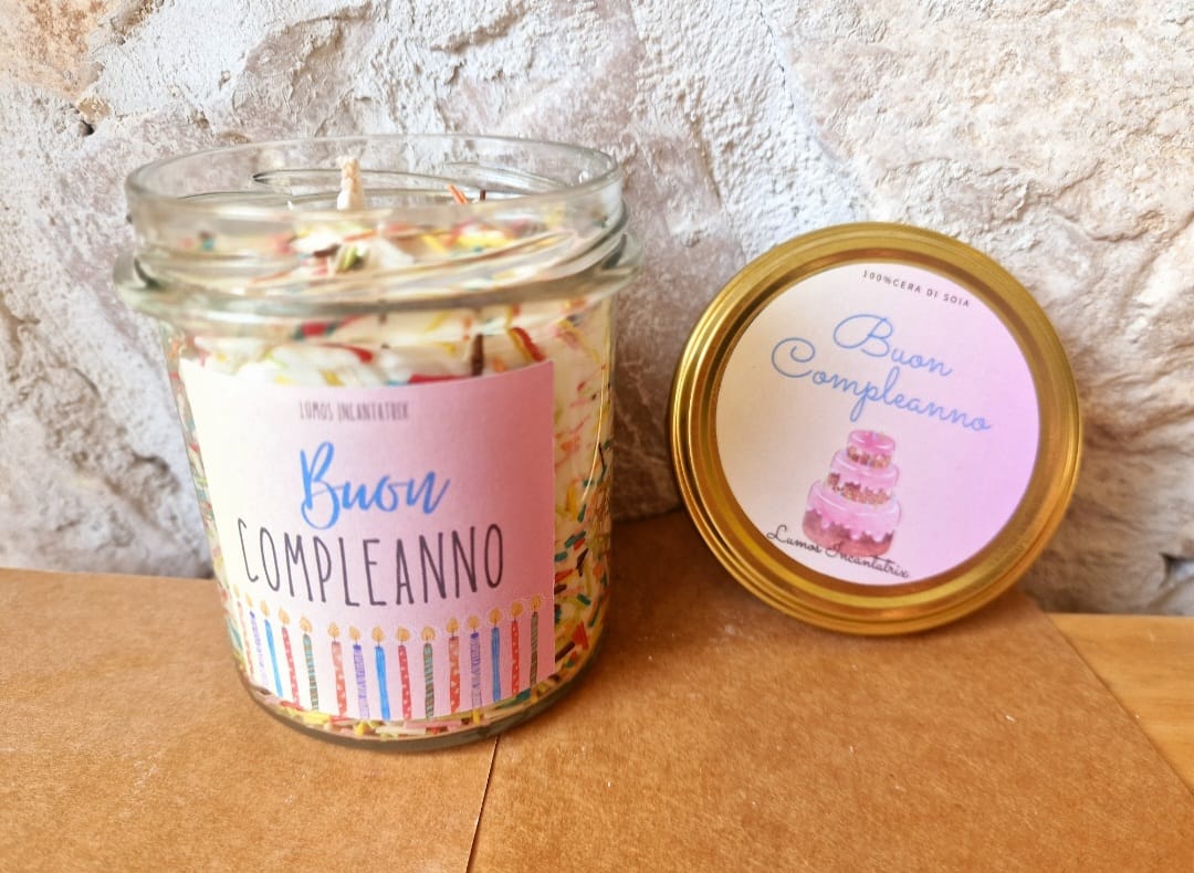 Candela Buon Compleanno – Profumo di Torta