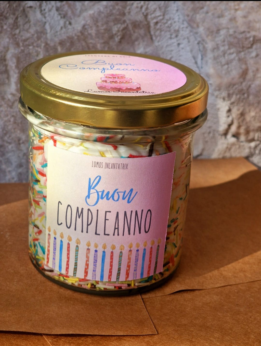 Candela Buon Compleanno – Profumo di Torta